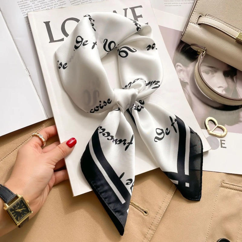 Luxury Bags Casual - Женский роскошный шелковый атласный квадратный платок