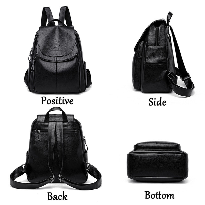 Винтажный рюкзак из мягкой кож – обзор и цена Genuine Leather Backpack