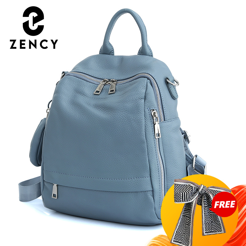 Женский рюкзак Zency из натура – обзор и цена Genuine Leather Backpack