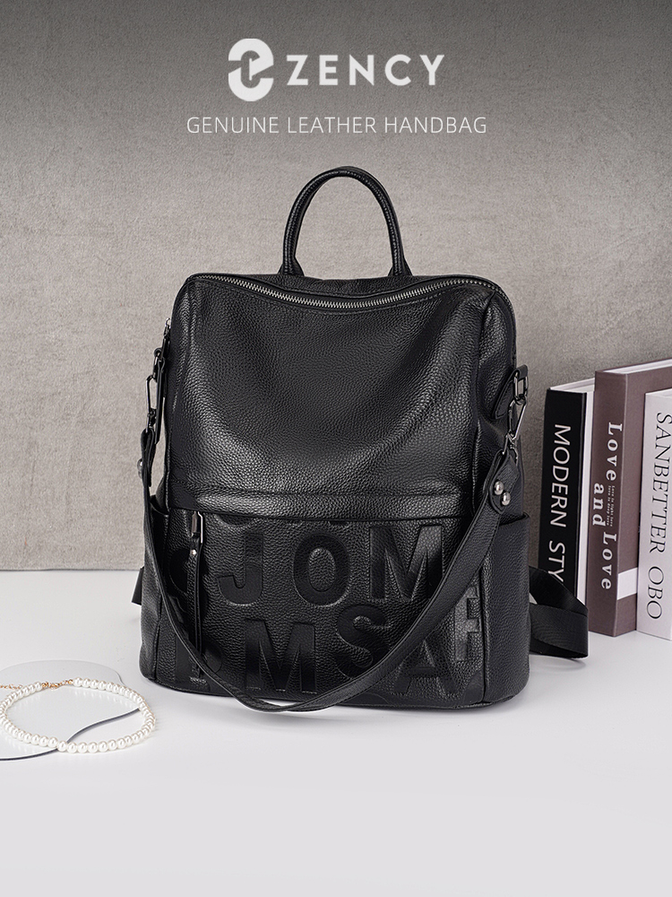 Рюкзак Zency Premium из натура – обзор и цена Genuine Leather Backpack