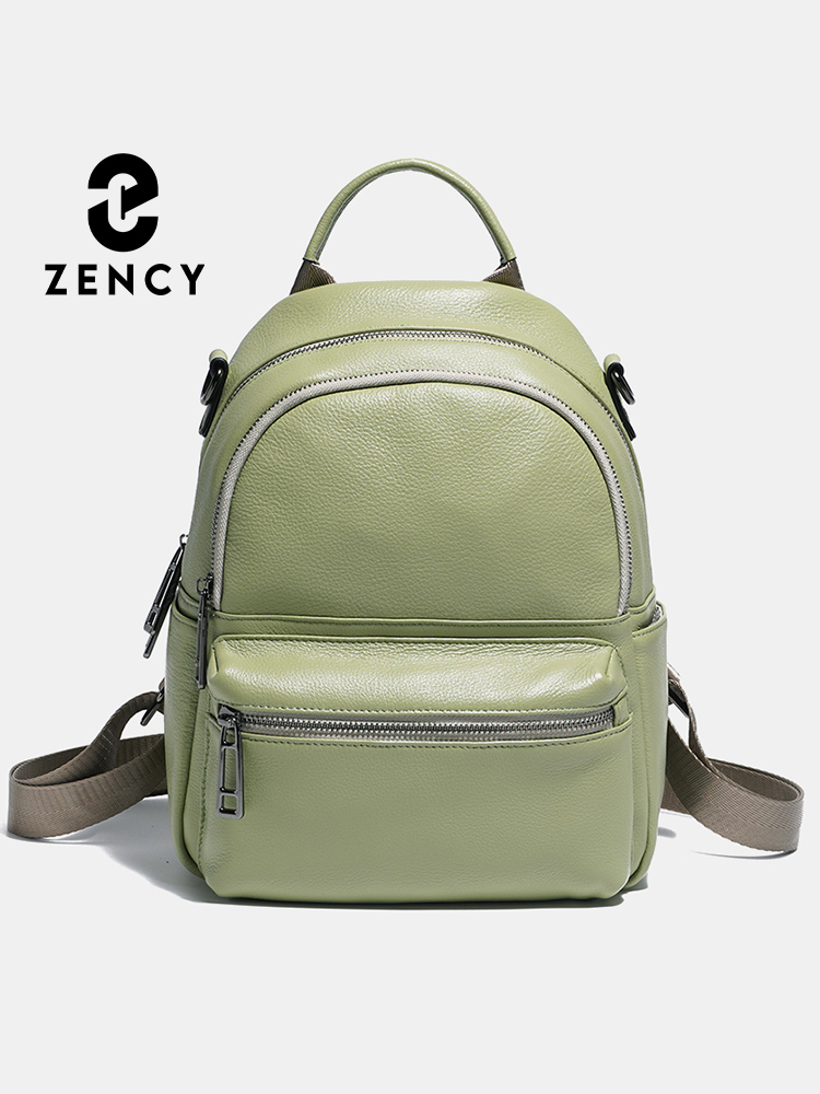 Рюкзак Zency женский кожаный,  – обзор и цена Genuine Leather Backpack