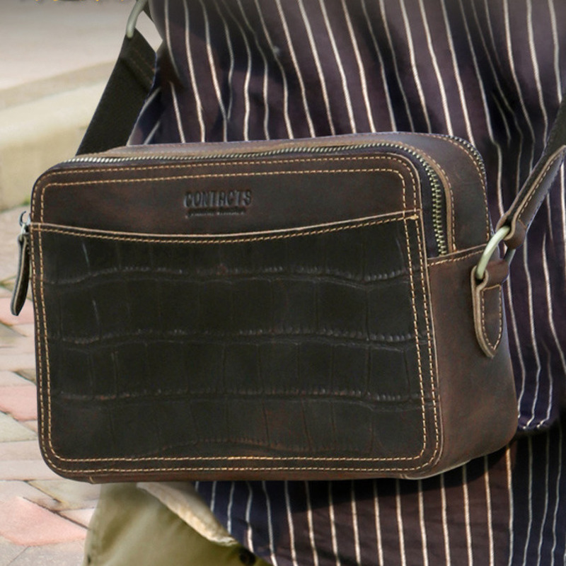 Модные мужские сумки из натура – обзор и цена Genuine Leather Backpack