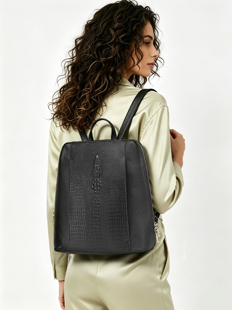 Женский рюкзак Zency из натура – обзор и цена Genuine Leather Backpack