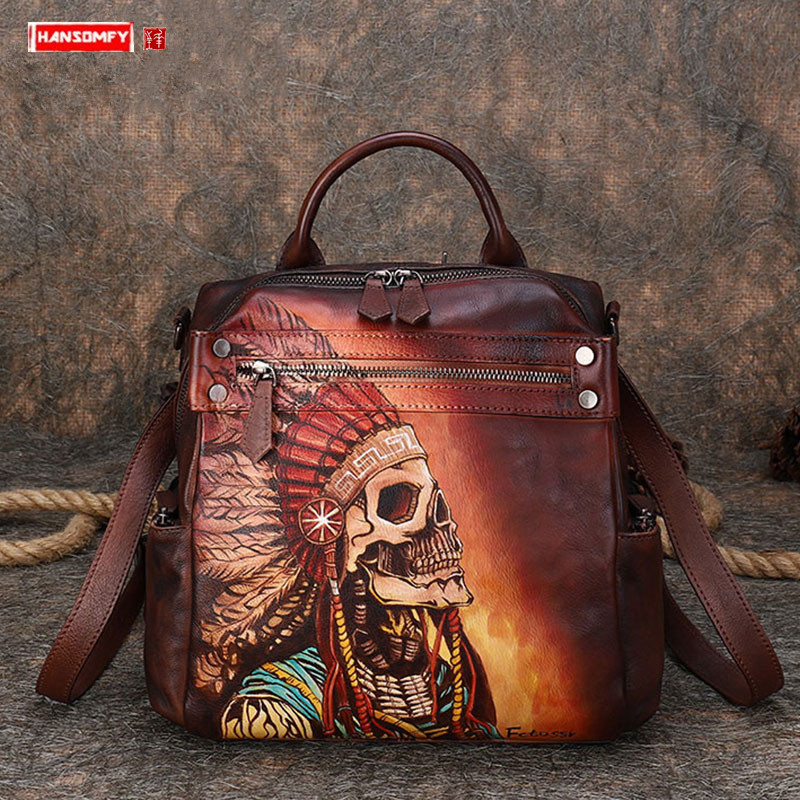 Новый роскошный кожаный женски – обзор и цена Luxury Bags Hand Painted
